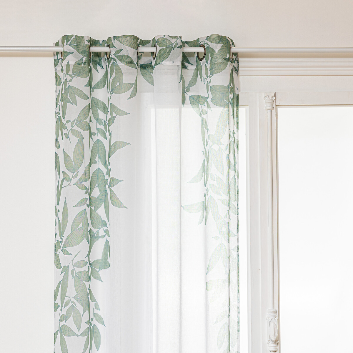 Sheer curtain cheesecloth Green, 140x240 cm