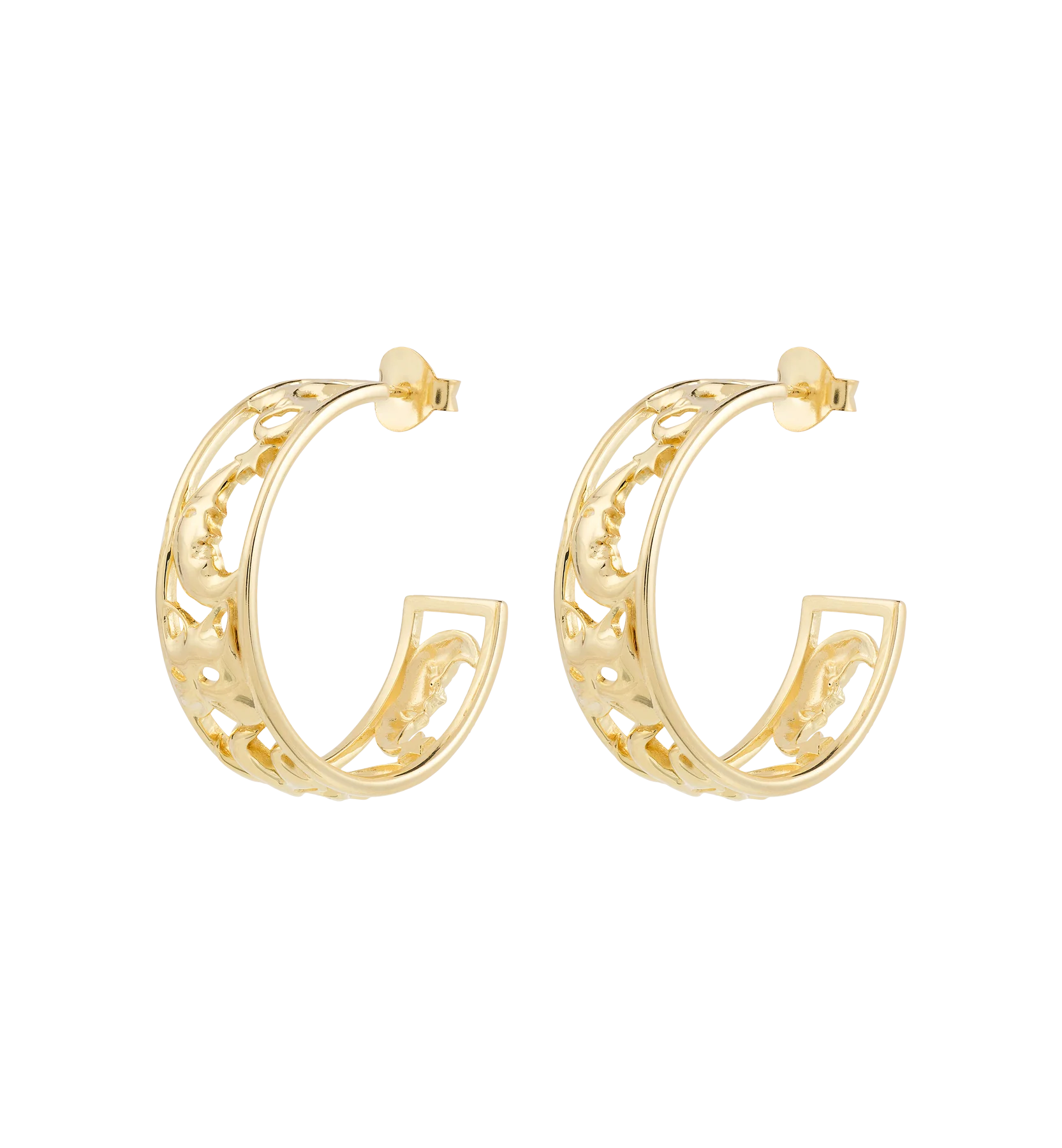 Masquerade Hoop Earrings