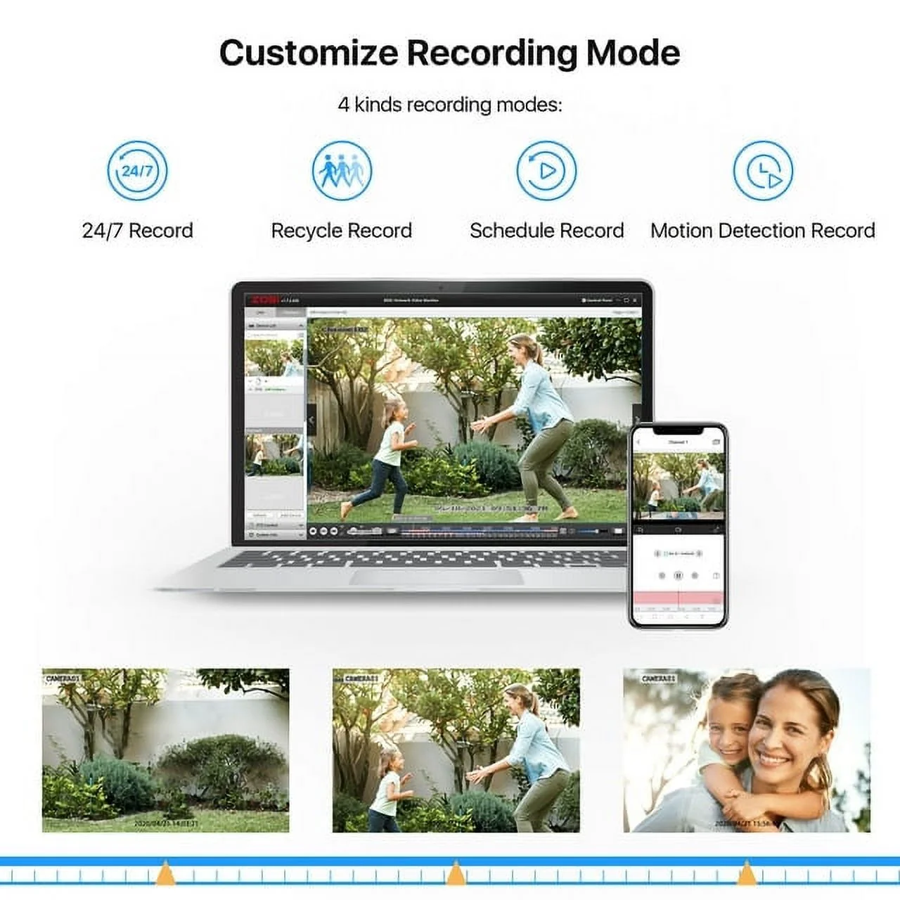ZOSI H.265+ 8CH 5MP Lite CCTV 4-in-1 DVR for CCTV Security Security Camera System with 2TB HDD Home Outdoor - Image 5