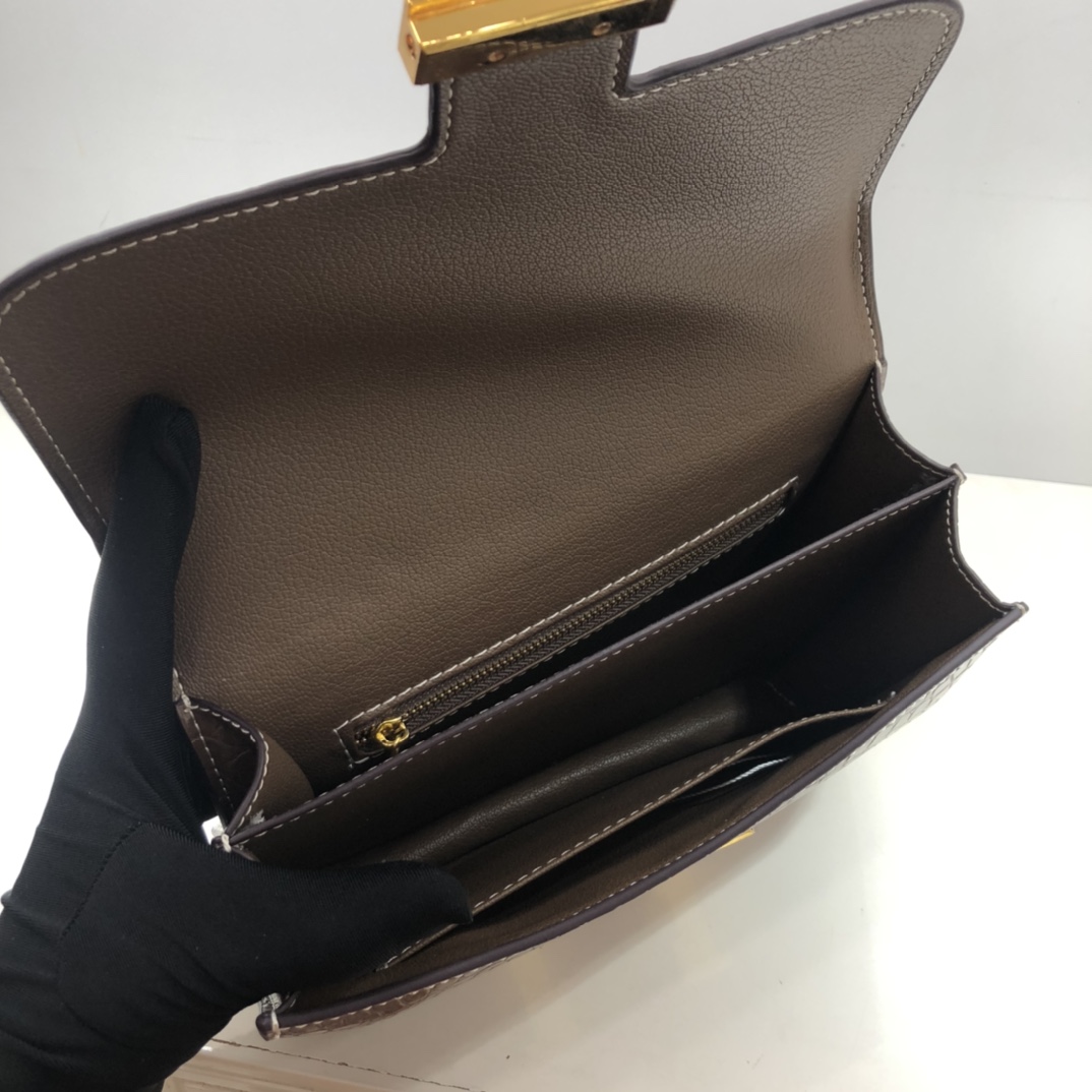 Replica Hermes Constance Crocodile Leather Pattern Cross Body Bag1:1High-quality replica