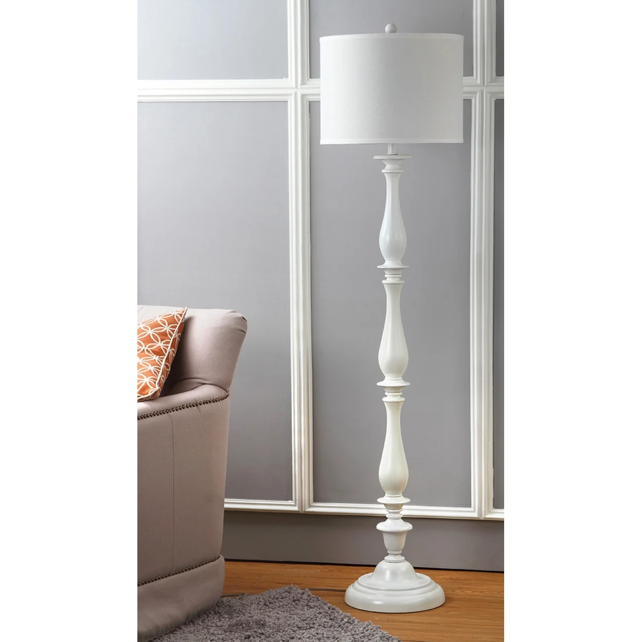 SAFAVIEH Bessie 62 in. H Solid Classic Candlestick Floor Lamp