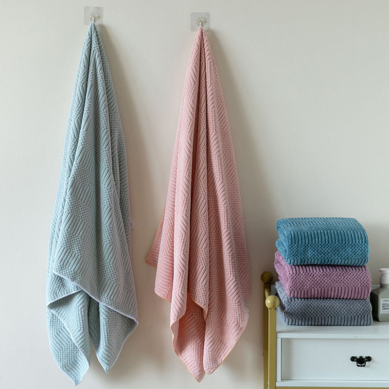 Microfiber Coral Fleece Hanging Loop Highly Absorbent Quick-drying Machine Washable Super Soft Towel