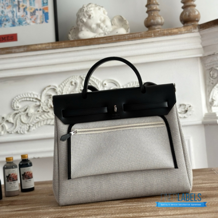 Hermès Herbag Zip 31 Bag | 31x25x10 cm | Luxury Canvas & Leather Shoulder Bag for Women | Spacious Everyday Hermès Tote1:1High-quality replica