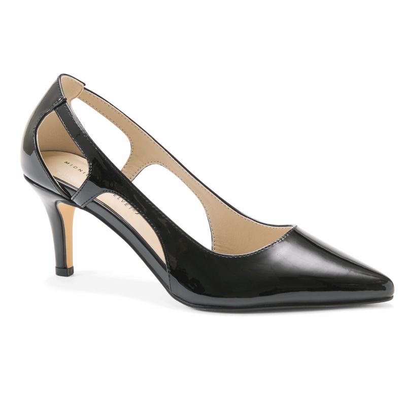 Midnight Velvet Women's Metallic Pump with Cutouts - MIDNIGHT VELVET CATALOG