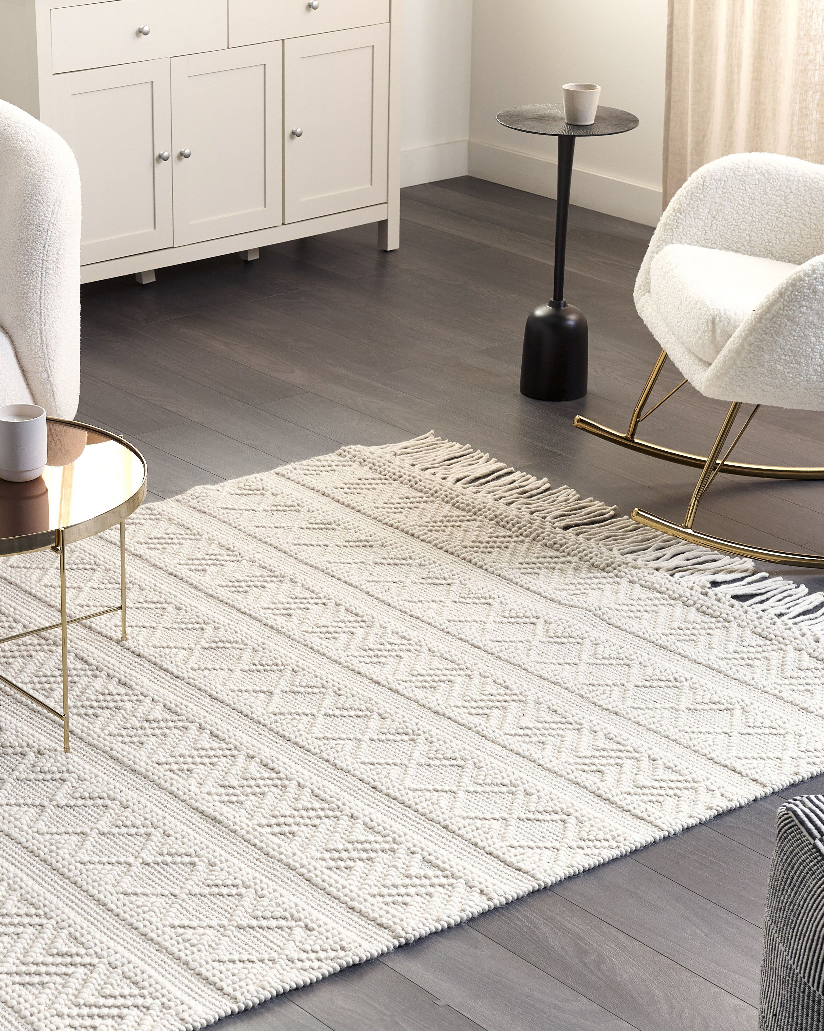 Rug PERTEK Beige 160 x 230 cm Wool