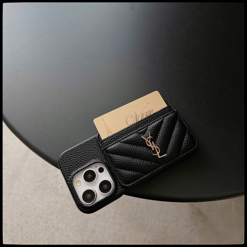 Saint Card Bag Leather iPhone Case - Wholesale & Influencer