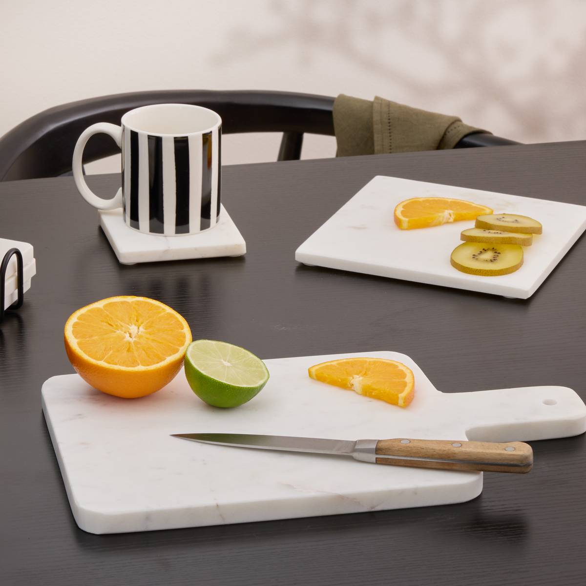 Marble Presentation Board Marble, 36x21 cm, White