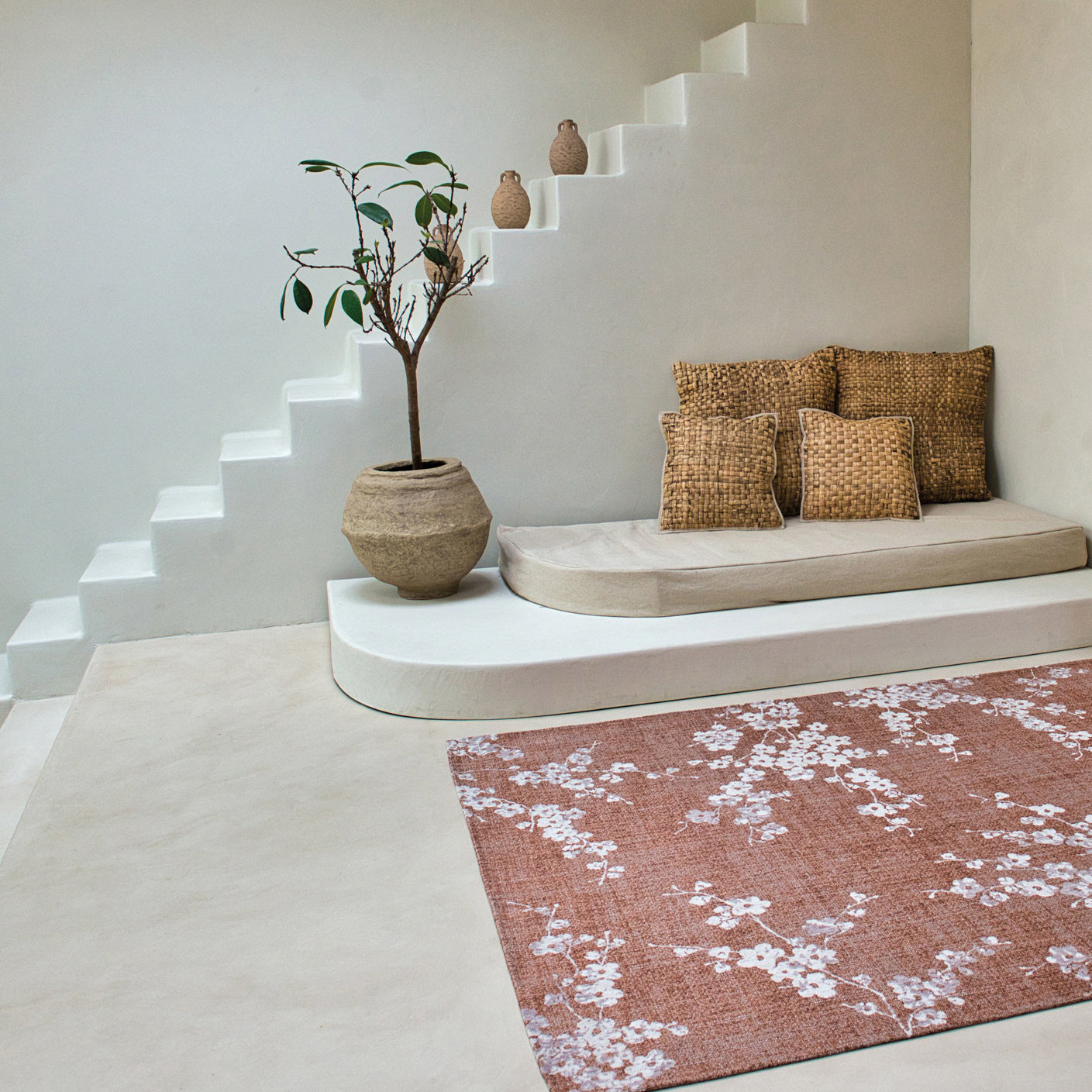 Louis de Poortere Sakura Vloerkleed 140 x 200 cm - Copper Pink