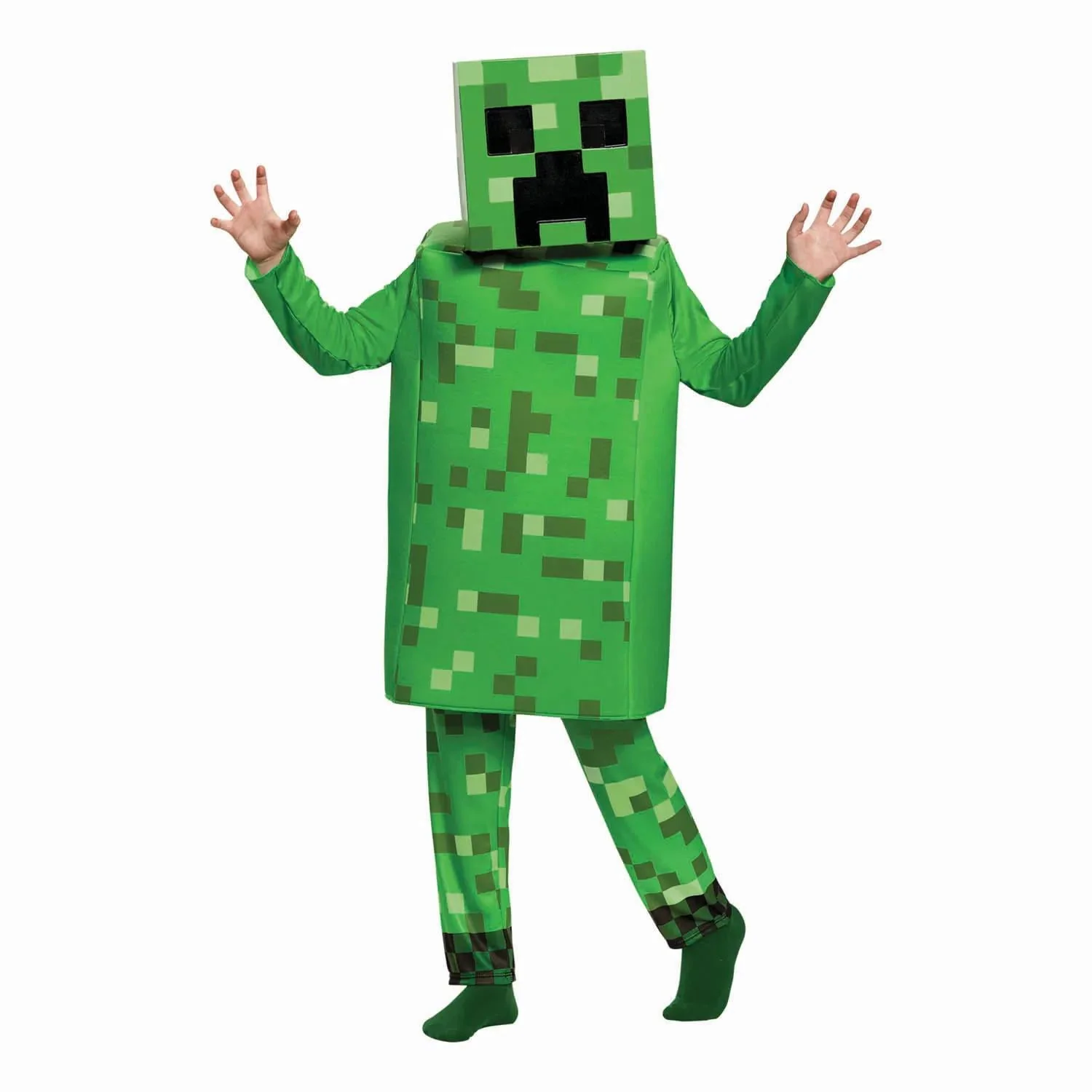 Disguise Boys' Deluxe Minecraft Creeper Costume - Size 10-12