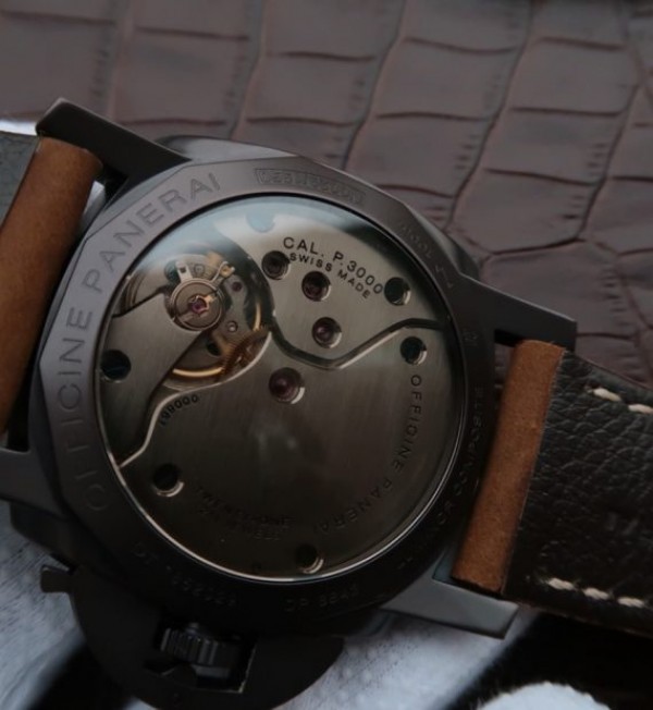 Replica Panerai XF PAM375 Brown Dial Brown Asso Strap P3000 - Top club