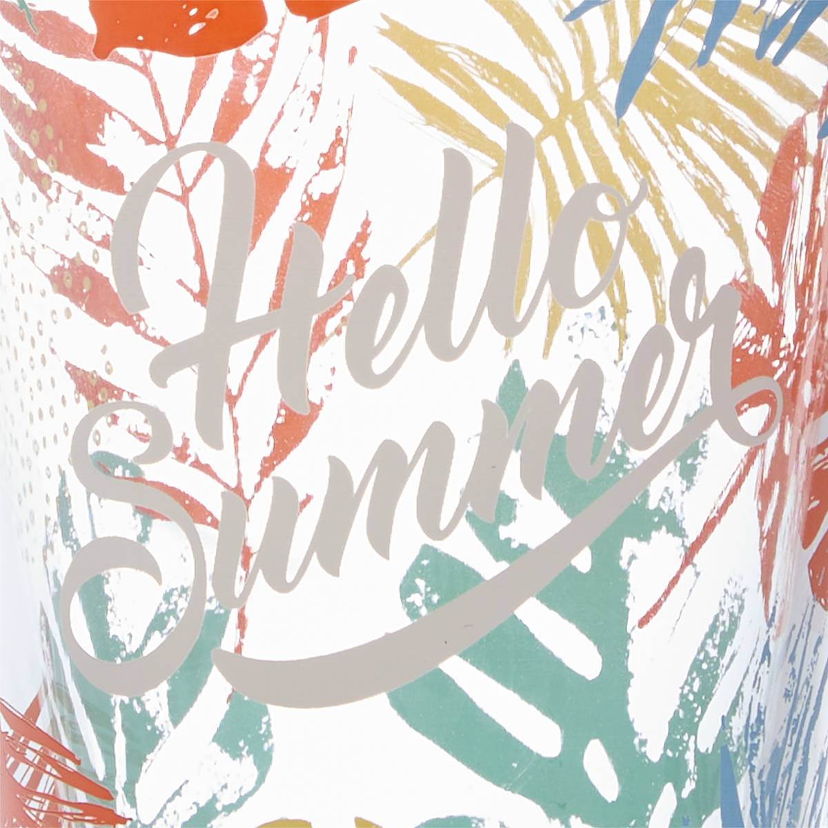 Tall tumbler "Hello Summer" 310 ml, glass, multicolor