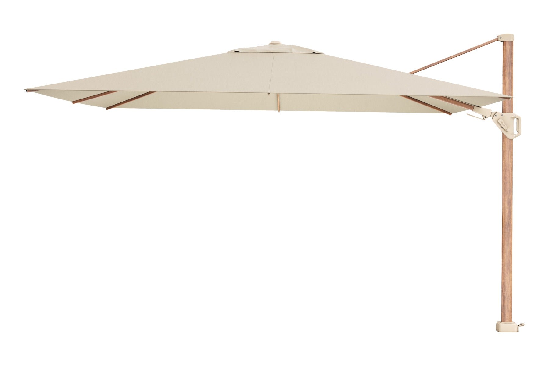 Platinum Challenger Premium T2 2,6x3,5+Champagne Teak+ingraafvoet+hoes