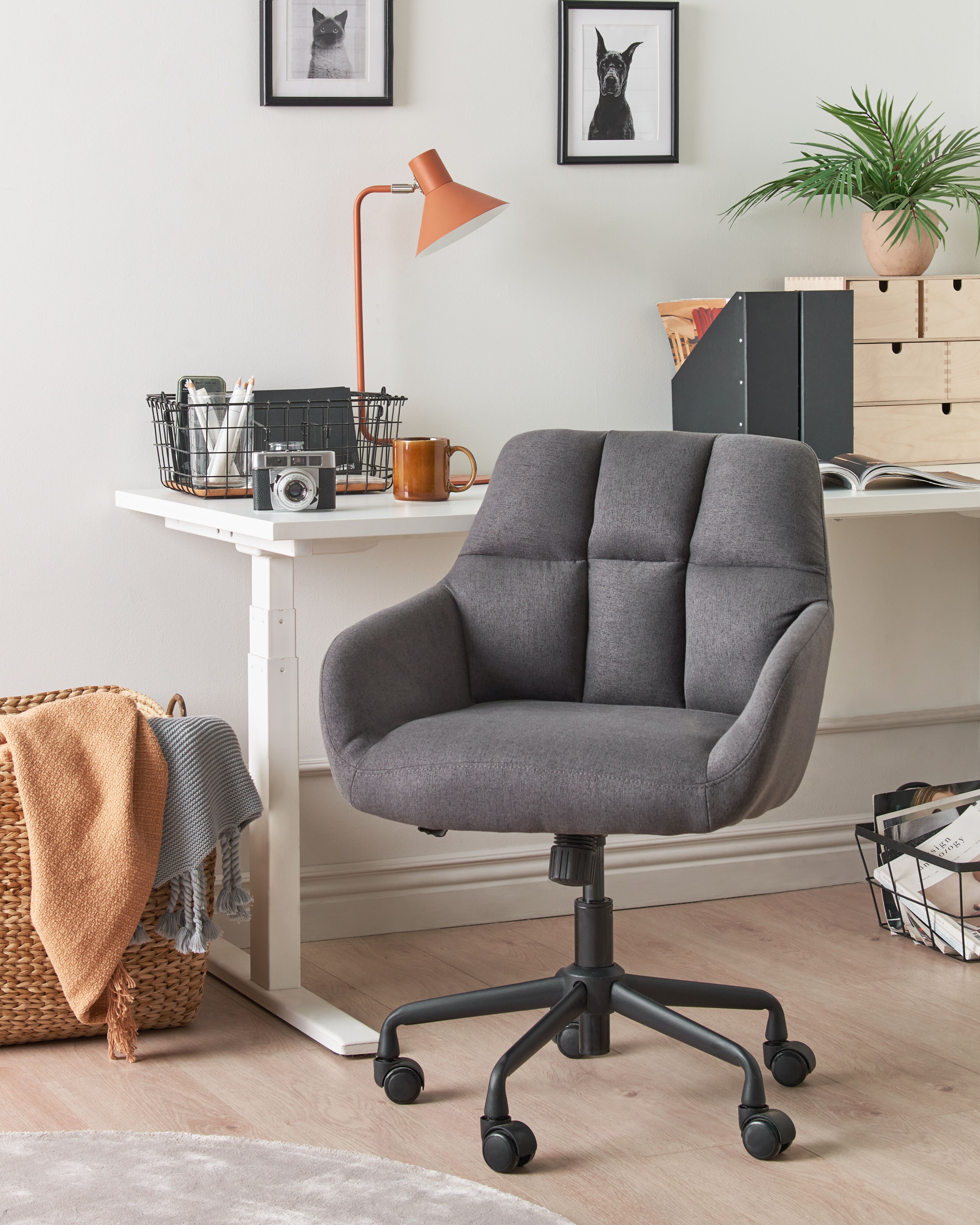 Desk Chair PALMDALE Grey