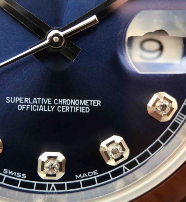 Replica Rolex DateJust 41mm 126300 Noob Blue Dial Diamonds Markers SS Oyster Bracelet A3235 - Top club