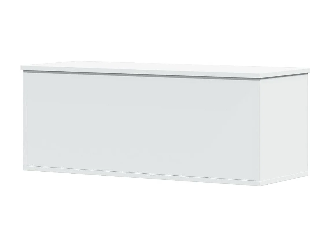 Boîte de rangement blanc 90x35x35 cm bois d'ingénierie