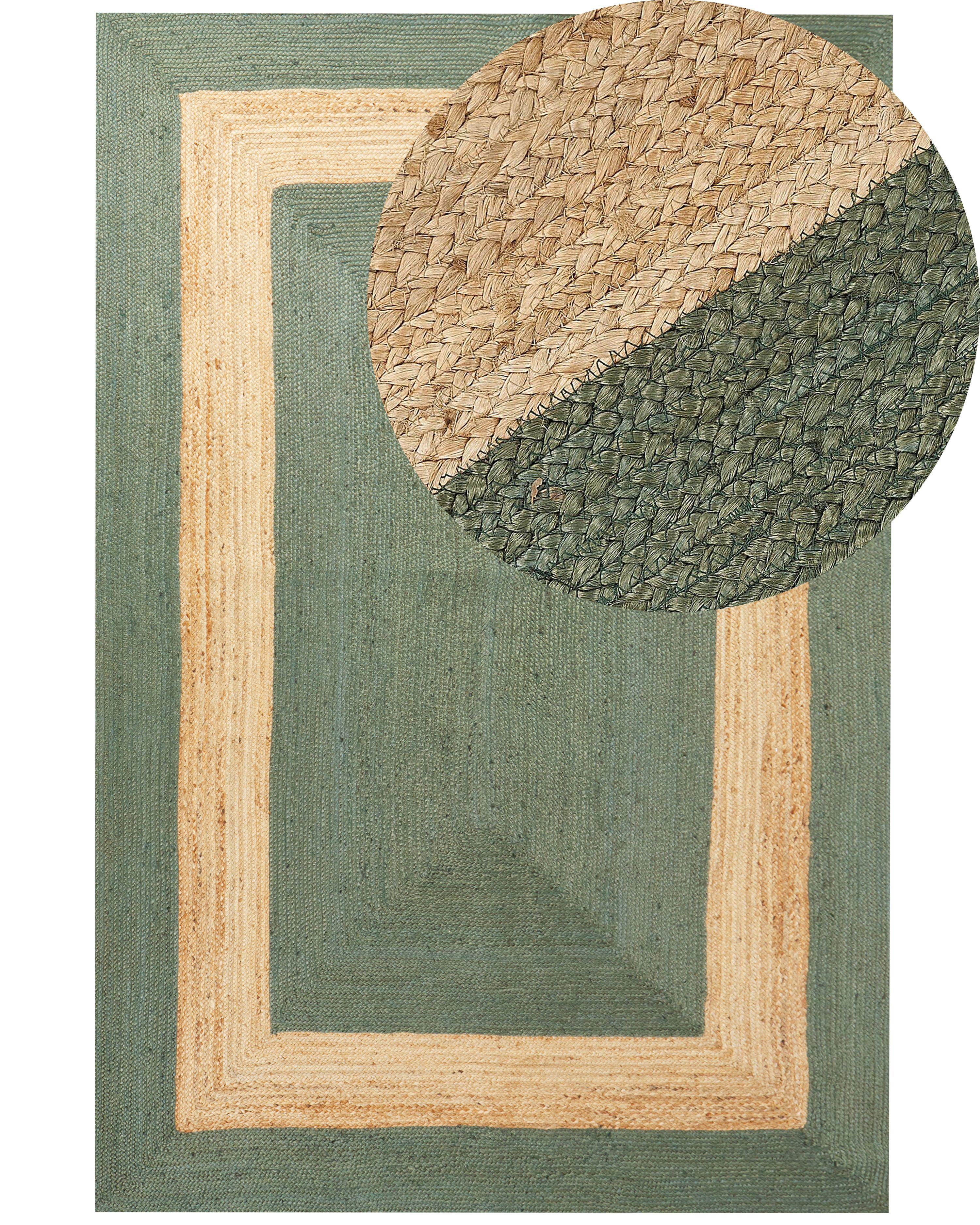 Rug KARAKUYU Green 200 x 300 cm Jute