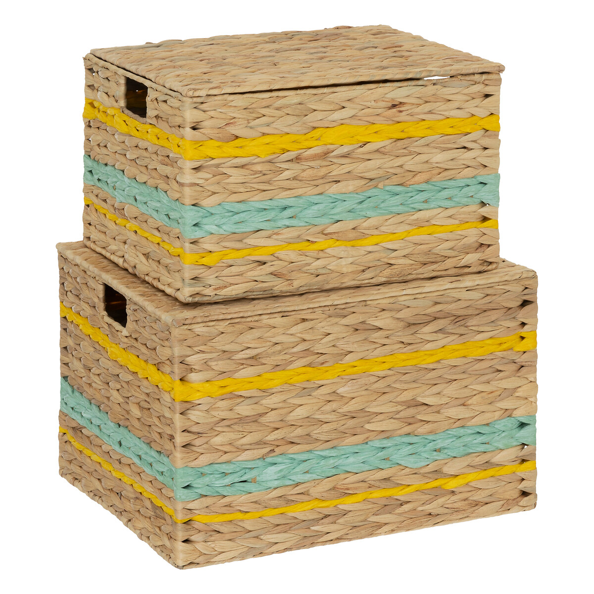 Set of 2 "Gerda" trunks Water hyacinth, L.40/46 cm