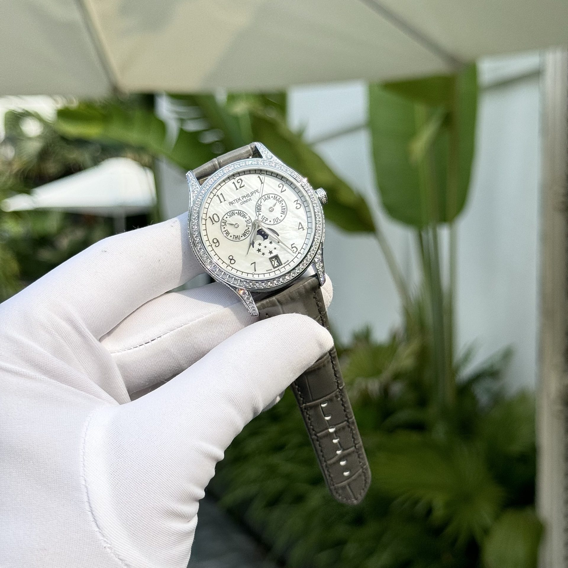 Patek Philippe Best Replica Watches Complications 4947G Gray Leather Strap 38mm - Top club