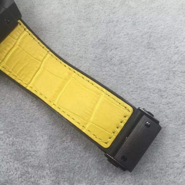 Replica Hublot Big Bang King Power 48mm PVD Black Dial Yellow Hands Gummy Strap A7750 - Top club