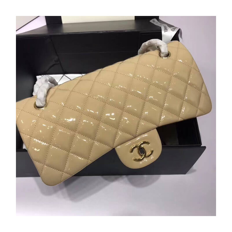 Replica Chanel Pantent Leather 30Cm Classic Flap Bag A11131:1High-quality replica