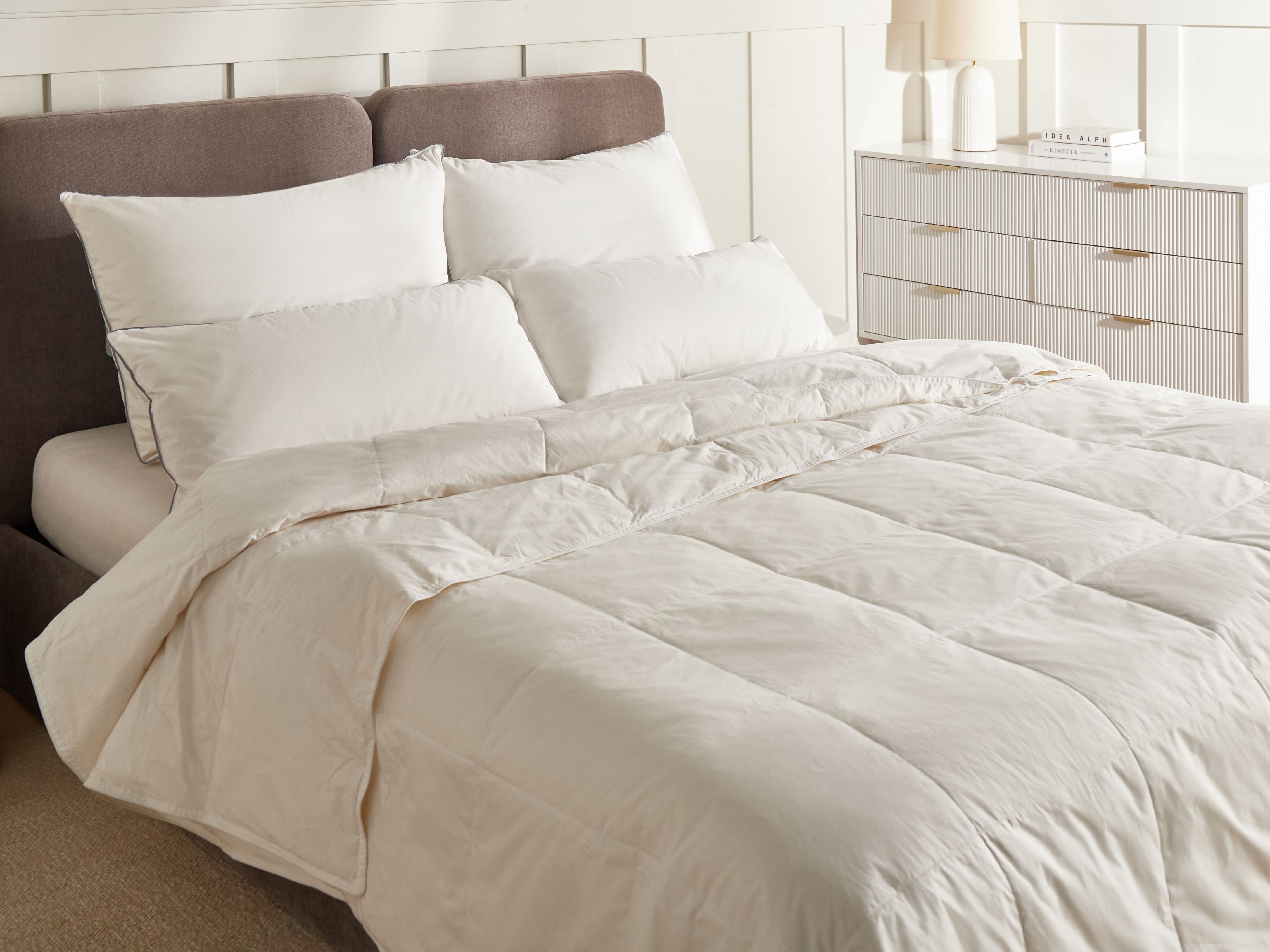 Double-Layered Duvet Duck Feathers and Down 4.5 TOG + 4.5 TOG All-Year SERRATO 200 x 200 cm
