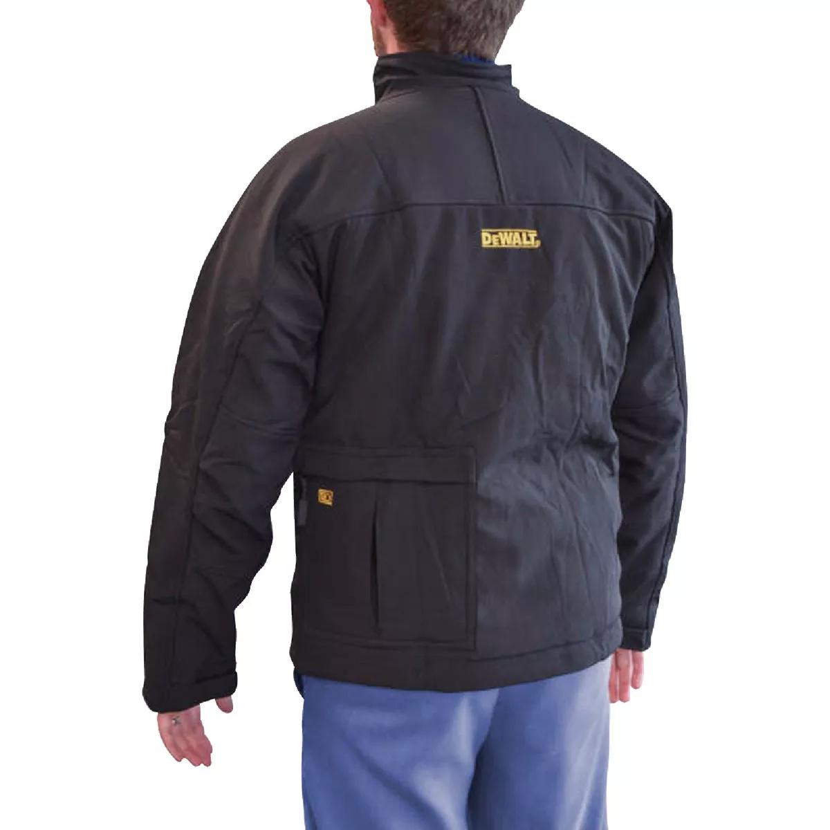 DEWALT Men's Black Soft Shell Heated Jacket Kit, M