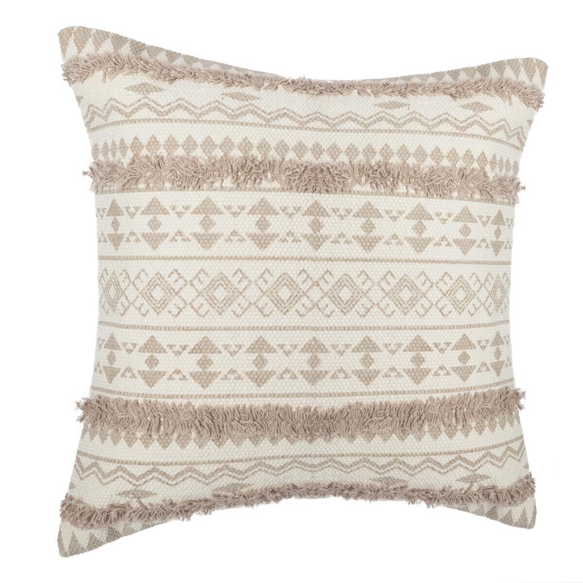 Tufted cushion cover "Etnik" Beige, 40x40 cm