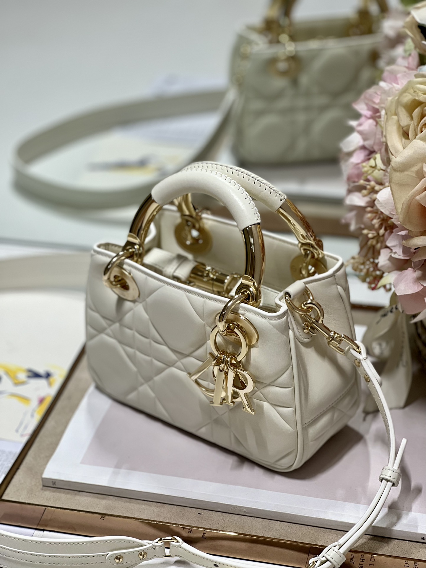 The Lady 95.22 Bag Black/White/Grey/Green For Women 7.5in/ 19cm1:1High-quality replica