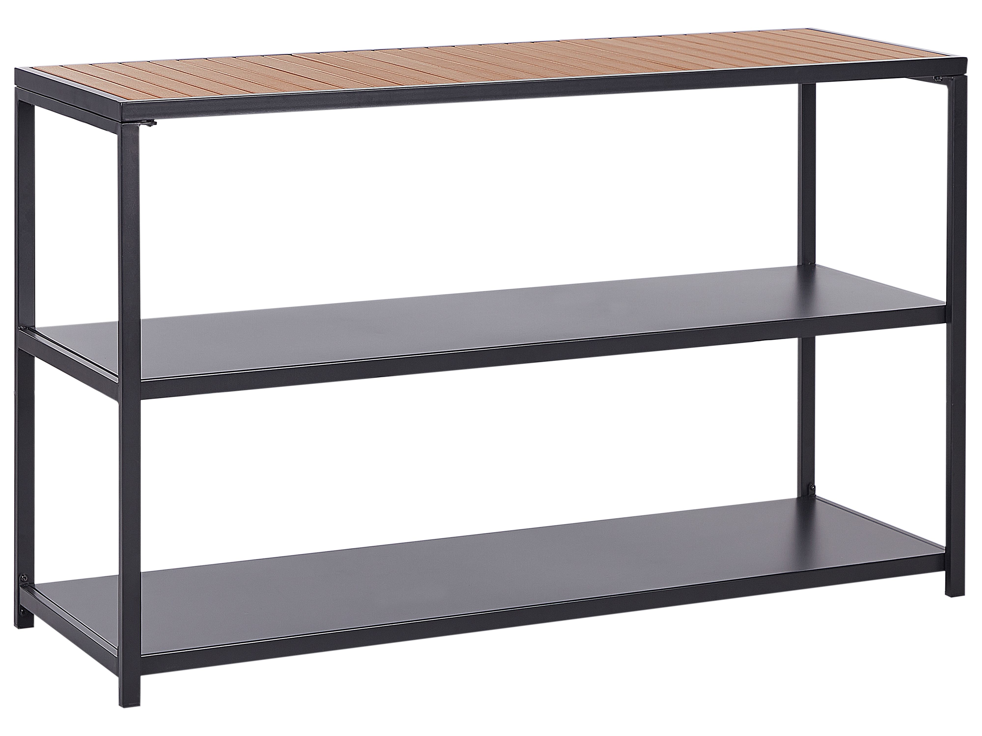 Outdoor Kitchen Island AVETRANA Metal Black