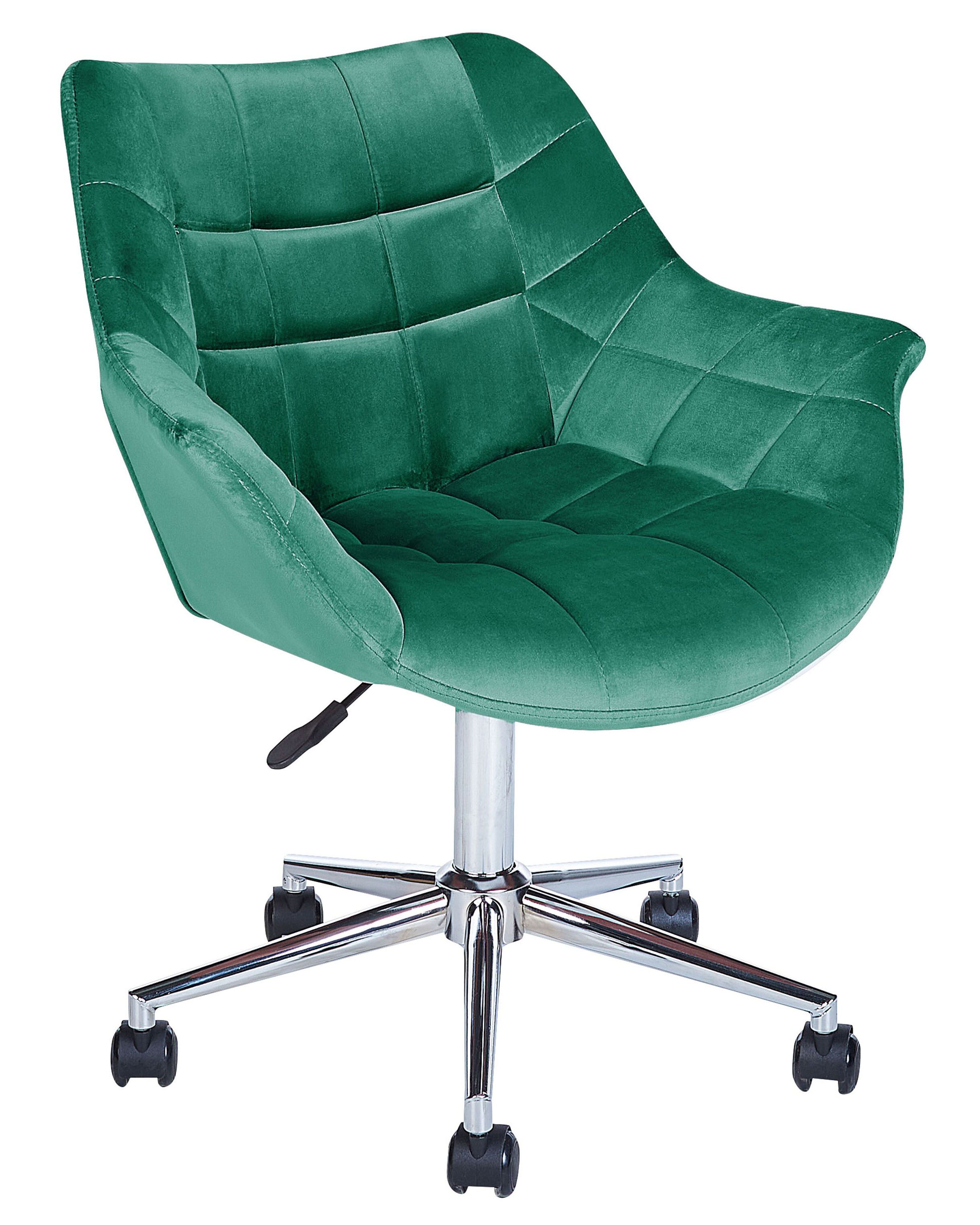Desk Chair LABELLE Velvet Emerald Green