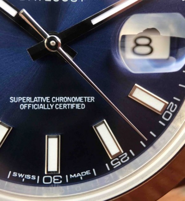 Replica Rolex DateJust 41mm SS 116200 Polished Bezel Blue Dial 904L SS Bracelet SA3235 - Elite Watch Atelier