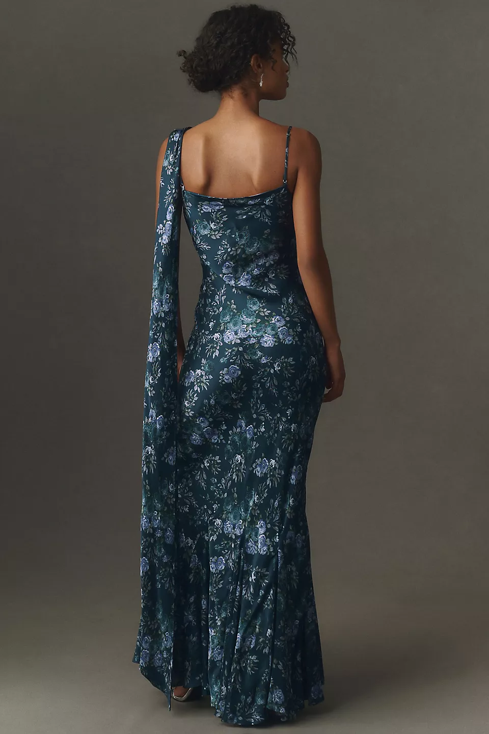 BHLDN Isla Scarf Printed Maxi Dress - Twilight Vintage Rose