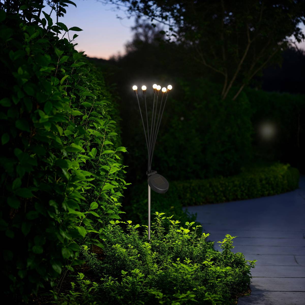 Outdoor Light "Tea" H.70 cm, Black & White