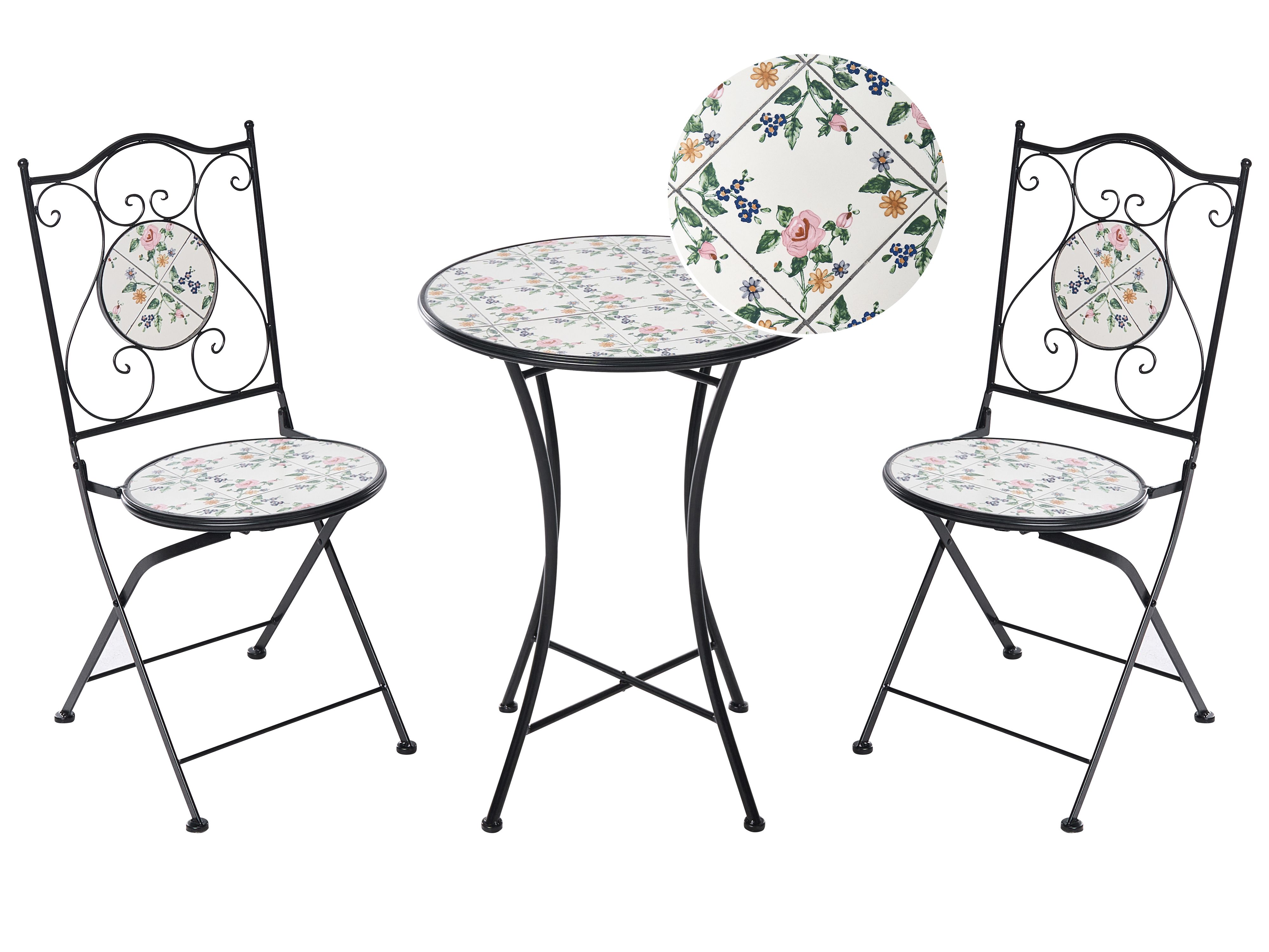Bistro Set COLLIO Metal Black