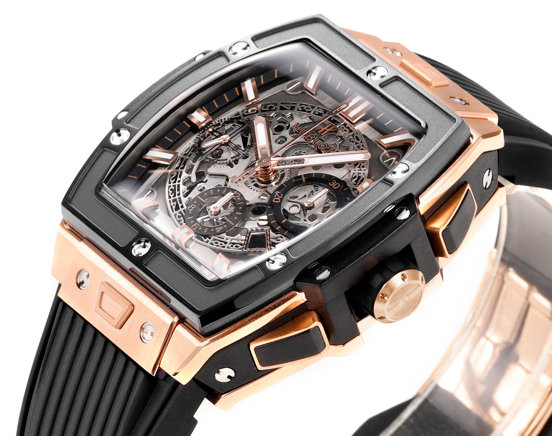 Hublot Spirit of Big Bang Textured Rubber Strap(1:1 replica) - Top club