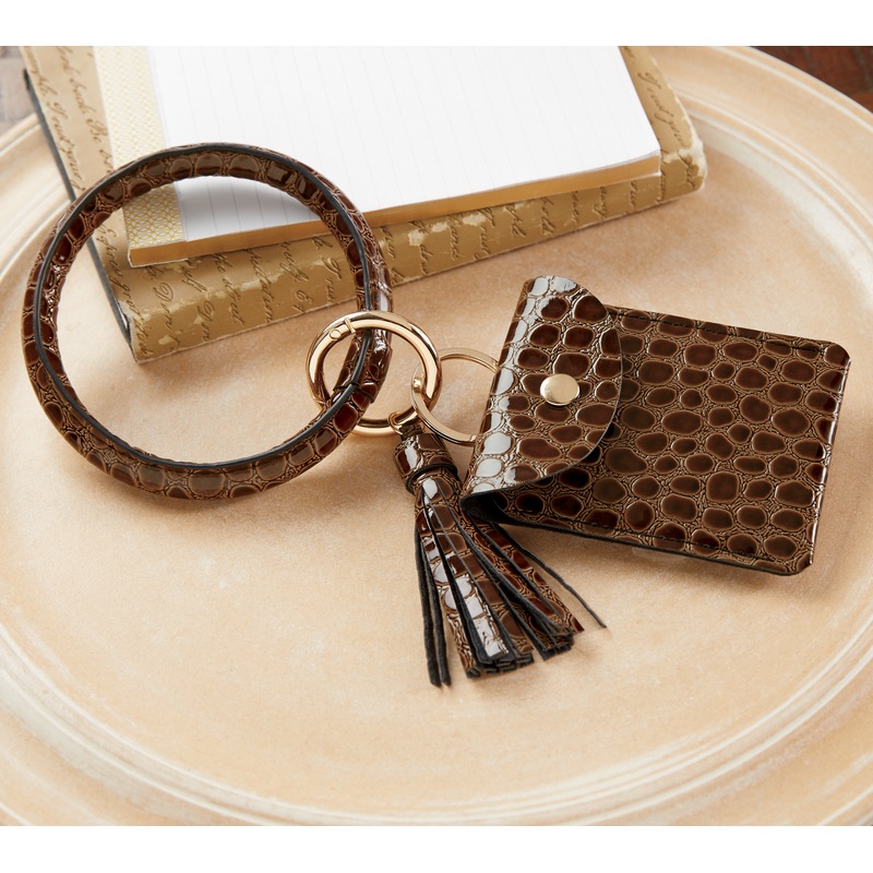Keychain Wallet Bangle - MIDNIGHT VELVET CATALOG