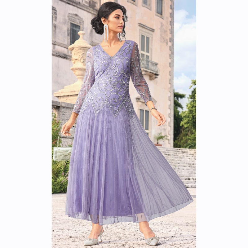 Trudie Beaded Gown - MIDNIGHT VELVET CATALOG
