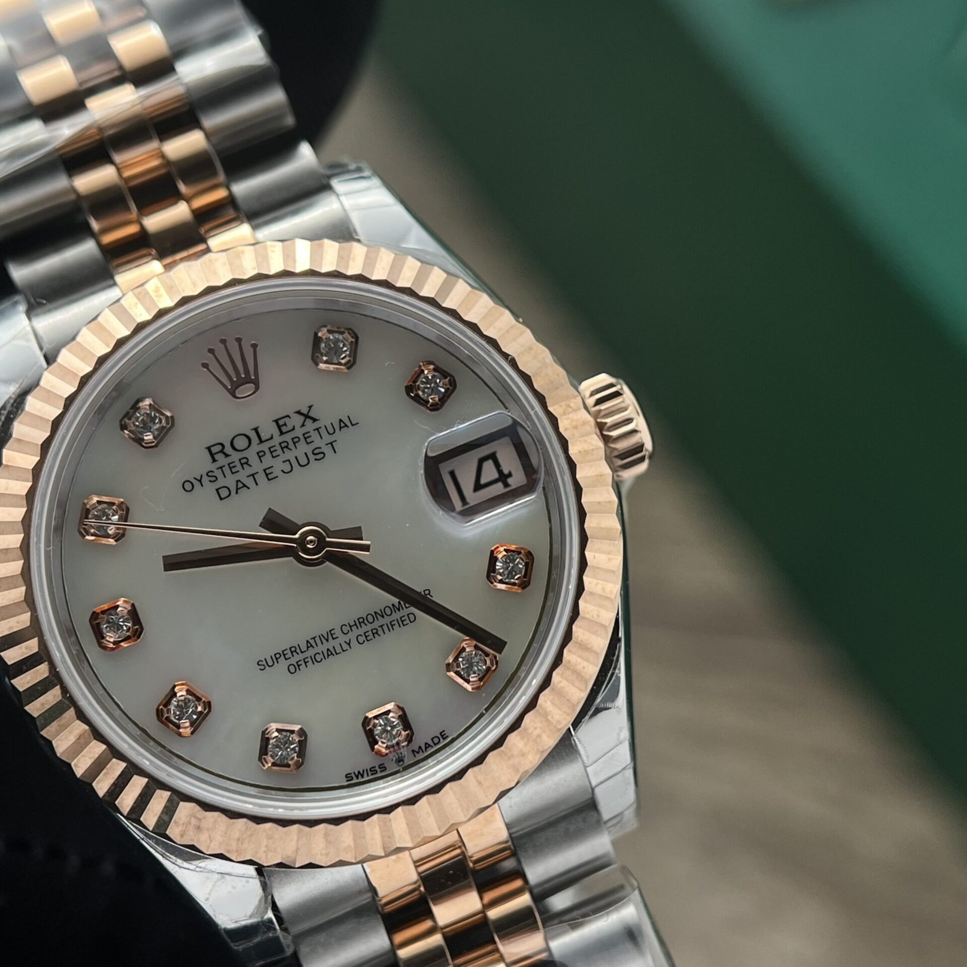 Rolex DateJust Fake Watch Womens Mother Of Pearl Dial 31mm - Top club