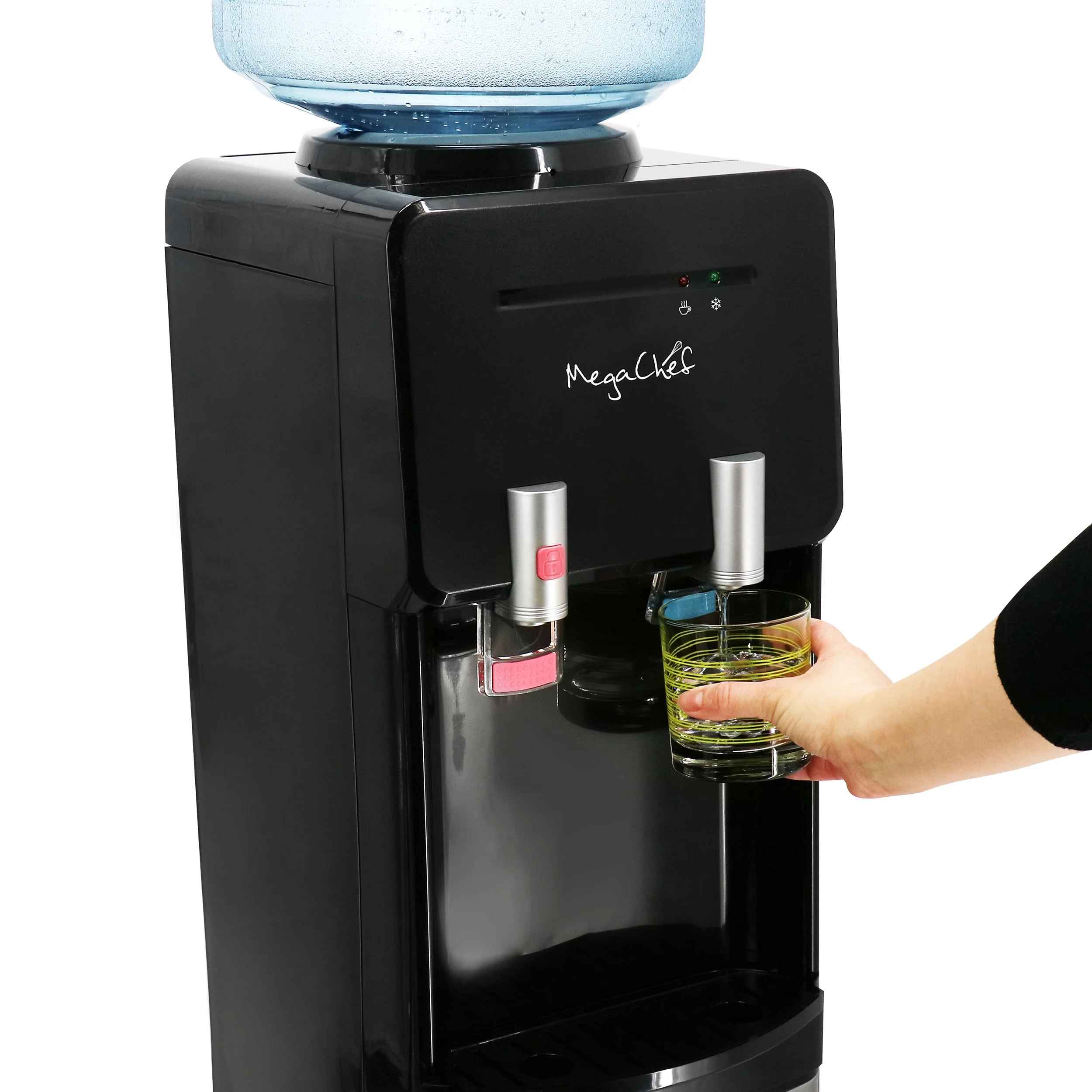 MegaChef Stainless Steel Bottom Load Hot and Cold Water Dispenser 5 Gallon Water Cooler - Image 19