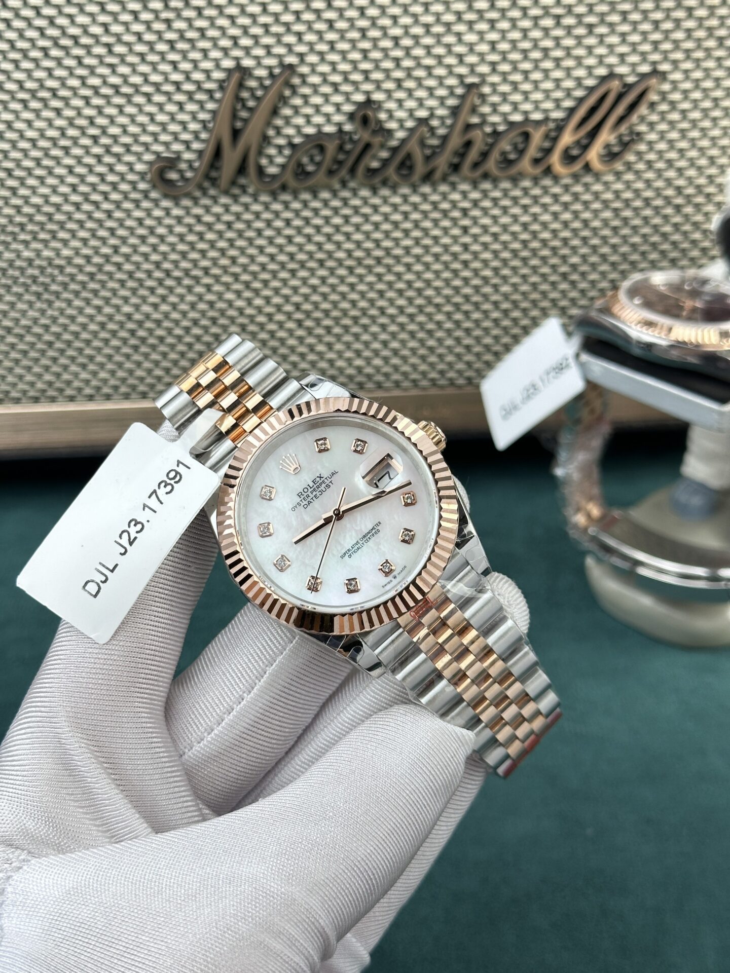 Rolex Replica 11 Watch DateJust Rose Gold Wrapped Mother-of-Pearl Dial GM Factory 36mm - Top club