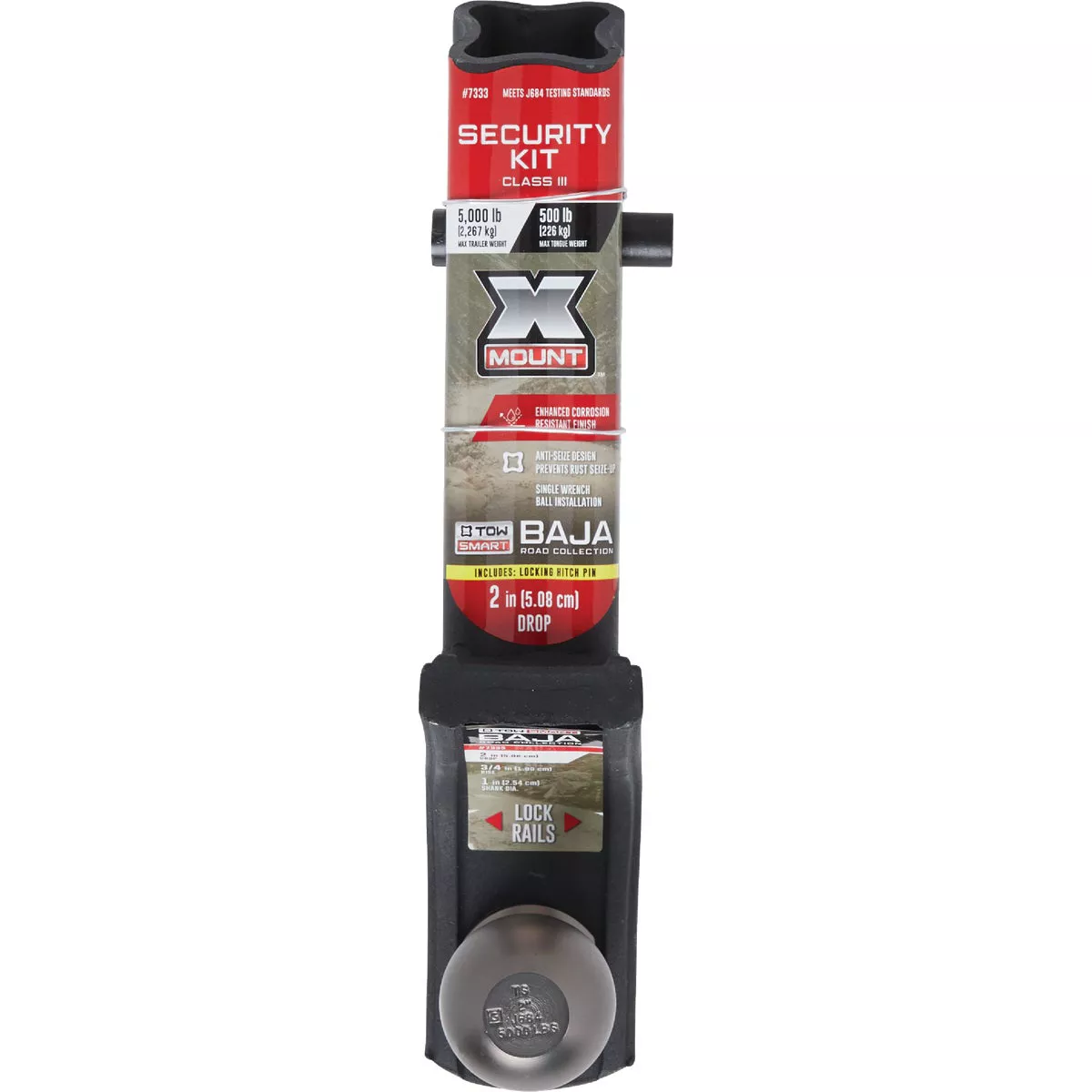 TowSmart Baja X-Mount Class III Security Starter Kit with 2 In. Drop, 5000 Lb. Capacity