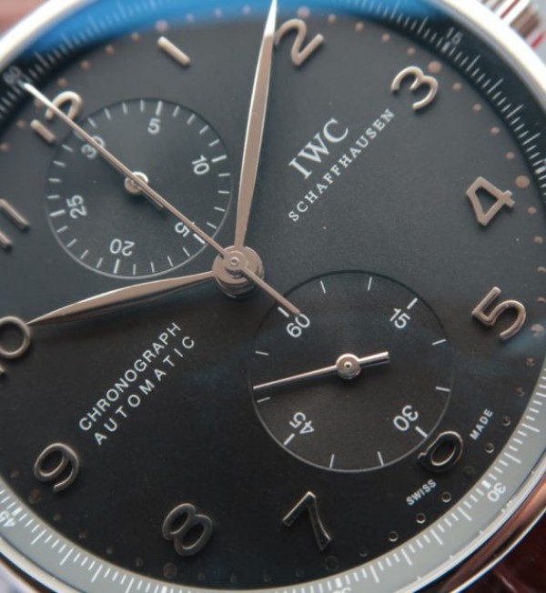 Replica IWC ZF Portuguese Chrono IW371431 Brown Leather Strap - Top club