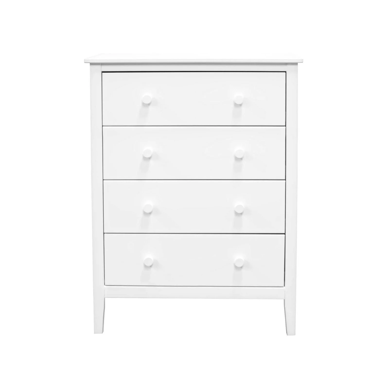 Adeptus Solid Wood Easy Pieces 4 Drawer Chest of Drawers - White - Image 6