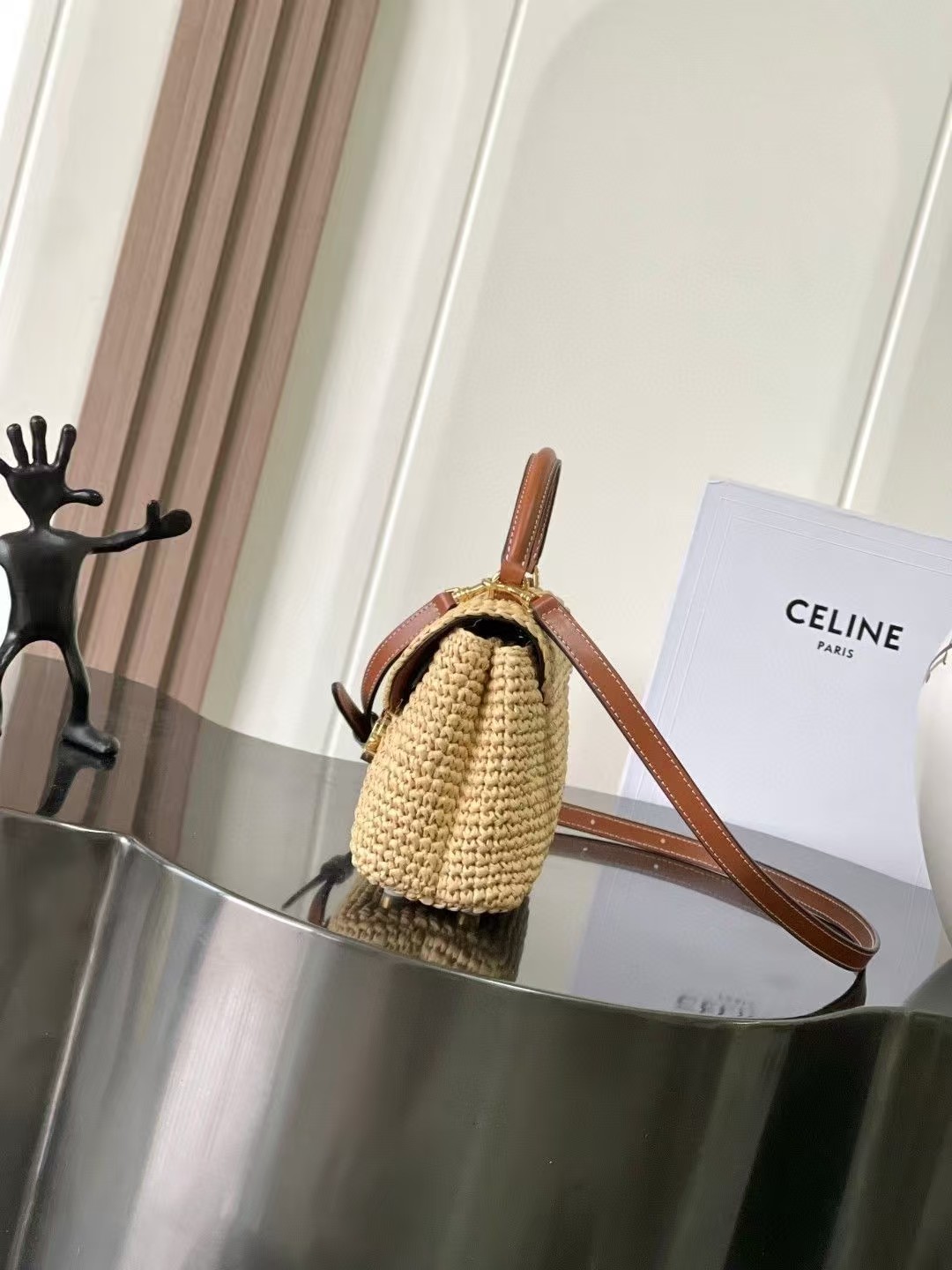 CELINE TEEN NINO BAG IN Raffia
