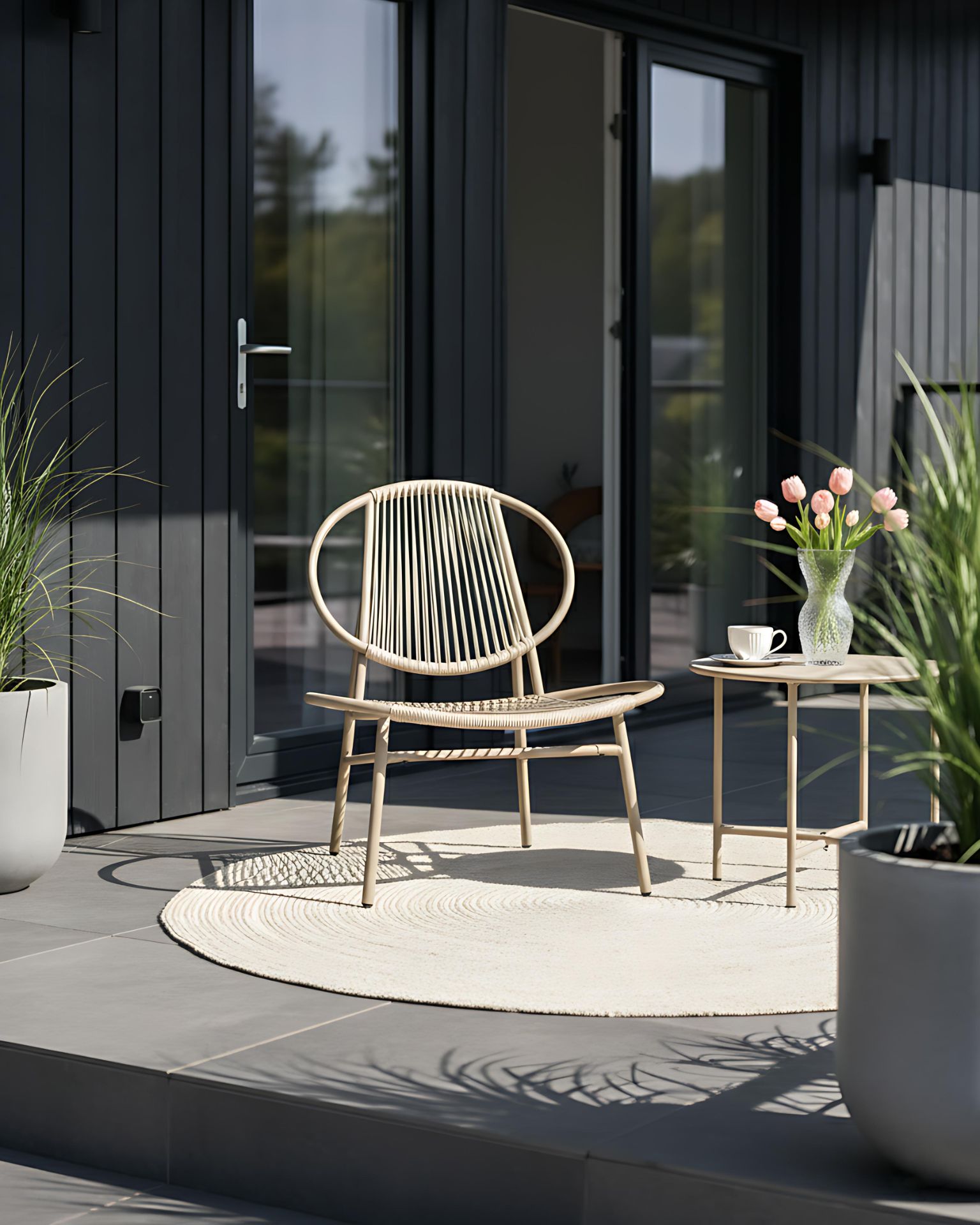 Garden Chair OVARO PE Rattan Beige