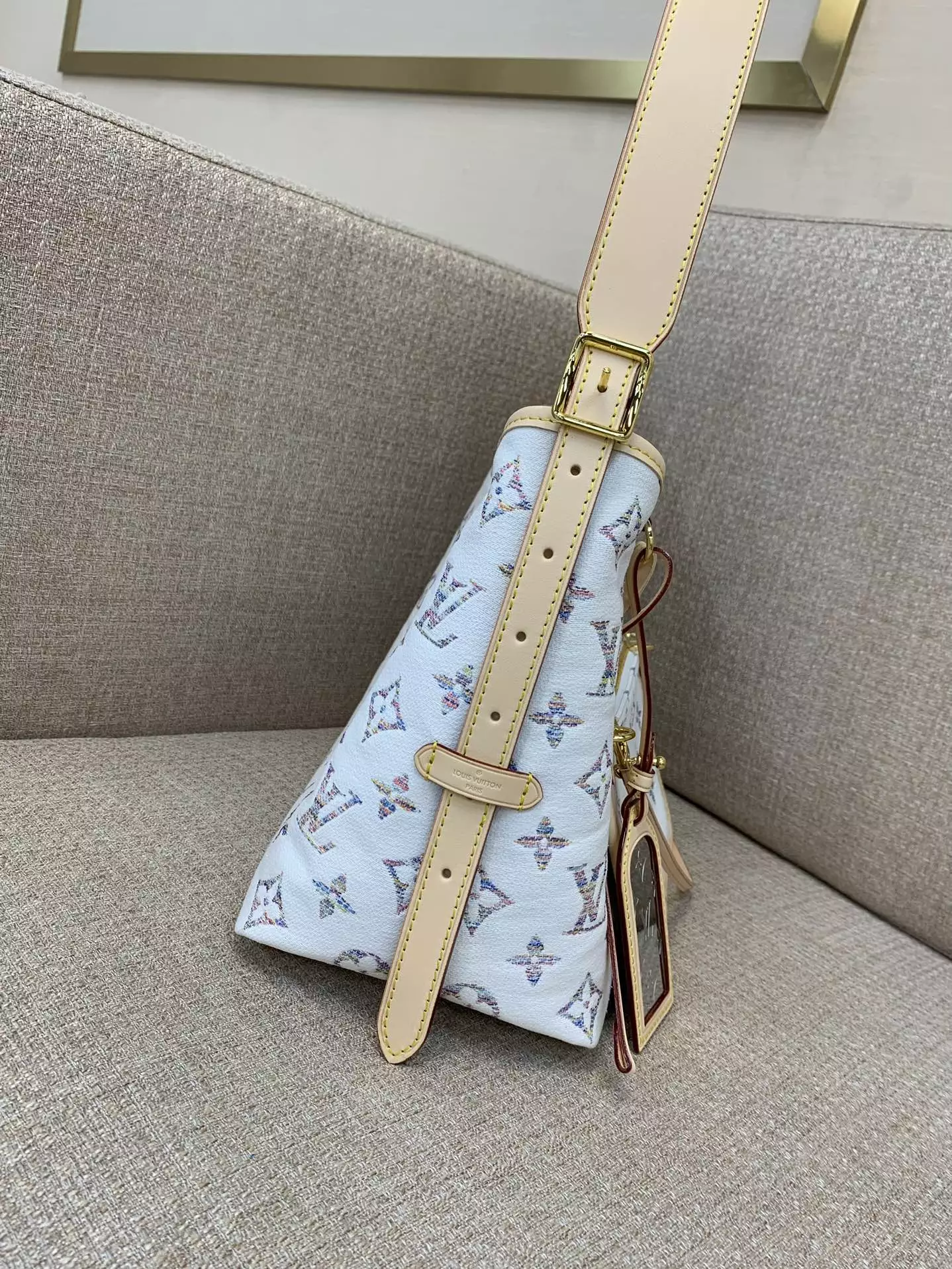 CarryAll PM Multicolor Beige Monogram Jacquard Fabric1:1High-quality replica