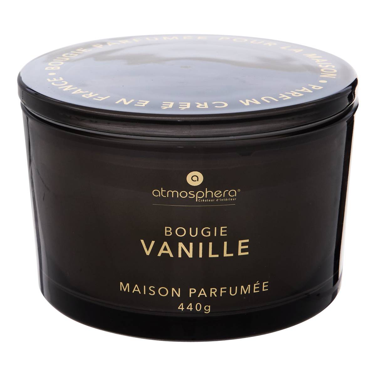 Scented Candle "Glowy" Gourmet Scent, Vanilla, 440g
