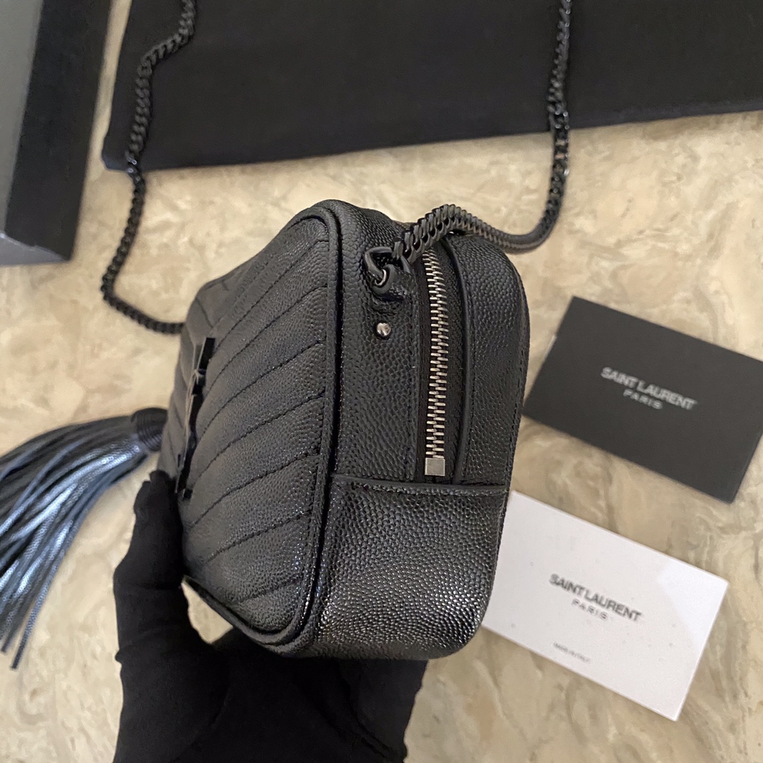 YSL Mini Lou Quilted Leather Camera Bag1:1High-quality replica
