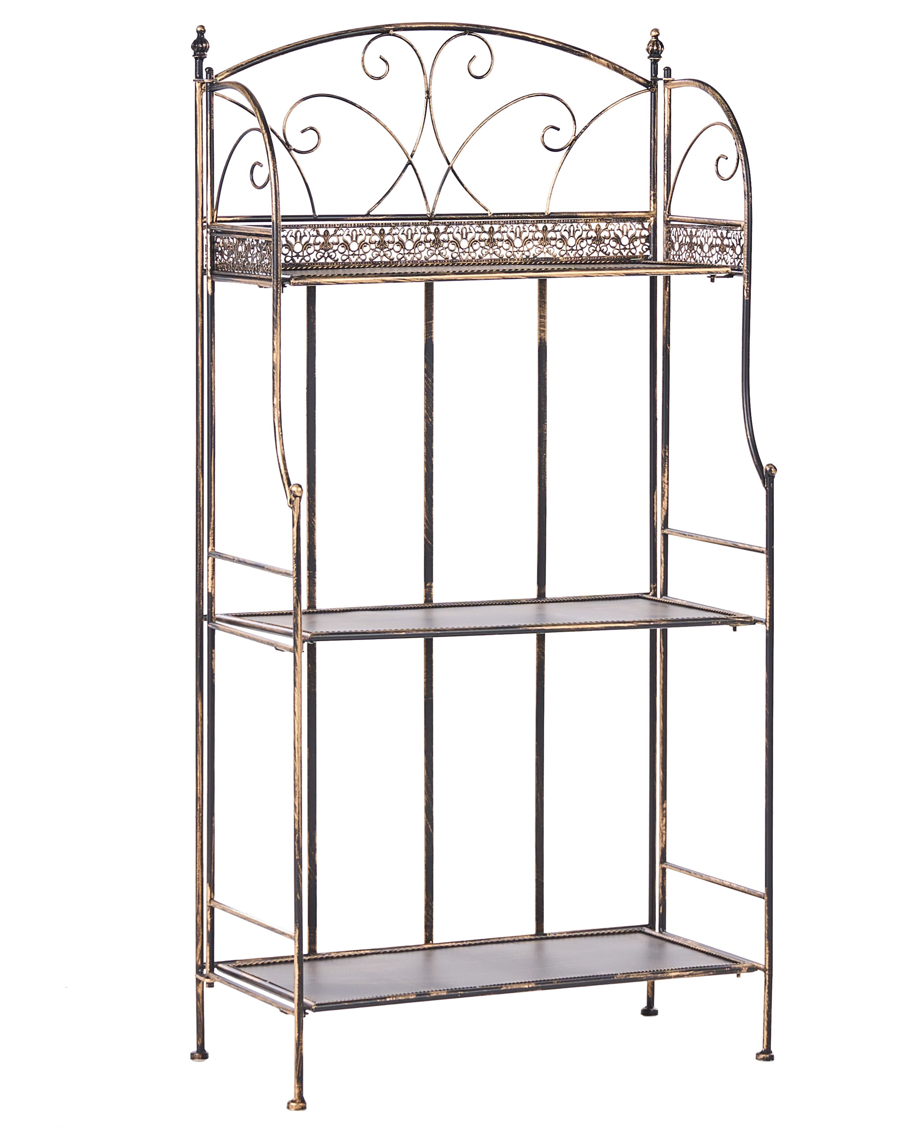 Shelving Unit VILLADOSE Metal 60 cm 30 cm Black