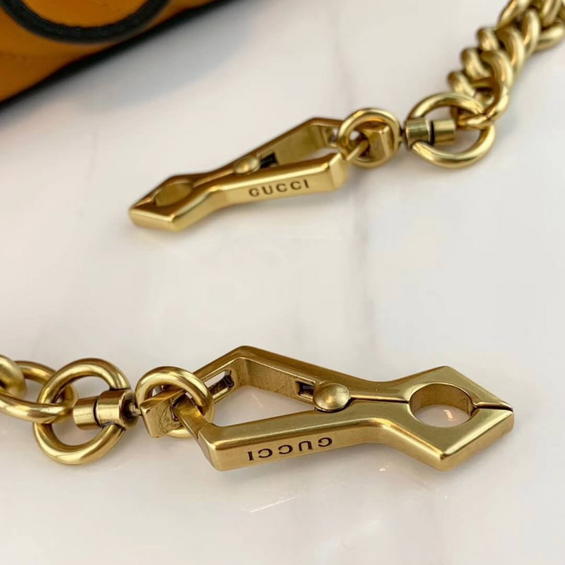 Replica Gucci Gg Marmont Mini Top Handle Bag 583571 Cognac1:1High-quality replica